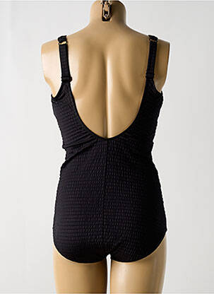 Costum de baie dintr-o singură piesă efect material satinat sutien cupe întregi cu decolteu înalt negru TRIUMPH femeie