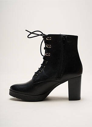 Botine/ghete material neted toc de 4 la 6 cm negru FOLIE'S femeie
