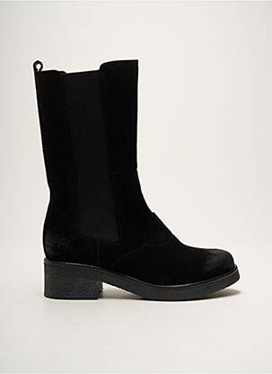 Botine/ghete nubuc toc de 4 la 6 cm negru CASTA femeie