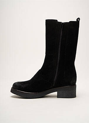 Botine/ghete nubuc toc de 4 la 6 cm negru CASTA femeie