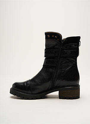 Botine/ghete material neted toc de 4 la 6 cm negru CASTA femeie