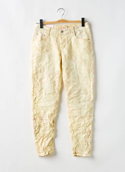 Pantalon slim galben ONADO femeie