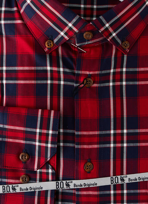 Cămașă cu mâneci lungi roșu BANDE ORIGINALE bărbat