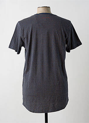 Tricou croială cambrată mâneci scurte albastru TEDDY SMITH bărbat