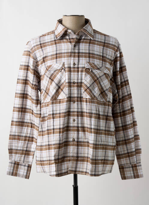 Cămașă cu mâneci lungi maro SEA BARRIER bărbat