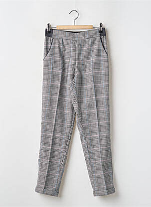 Pantalon chino talie elastică talie elastică gri TEDDY SMITH fată