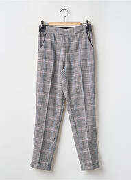 Pantalon chino talie elastică talie elastică gri TEDDY SMITH fată