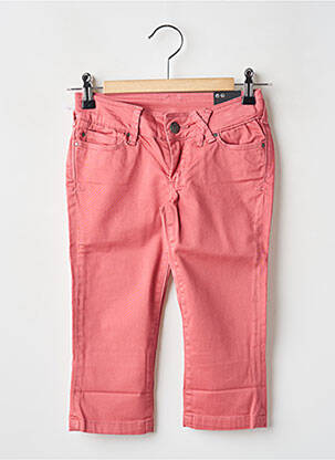 Pantalon trei sferturi roz TEDDY SMITH fată