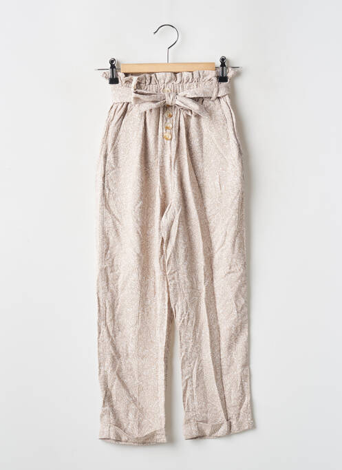 Pantalon drept bej TEDDY SMITH fată