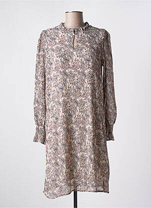 Rochie midi croială fluidă mâneci lungi bej MOLLY BRACKEN femeie