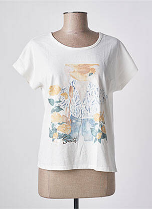 Top alb TEDDY SMITH femeie