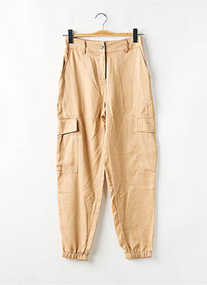 Pantalon cargo talie înaltă talie înaltă bej LEE COOPER femeie