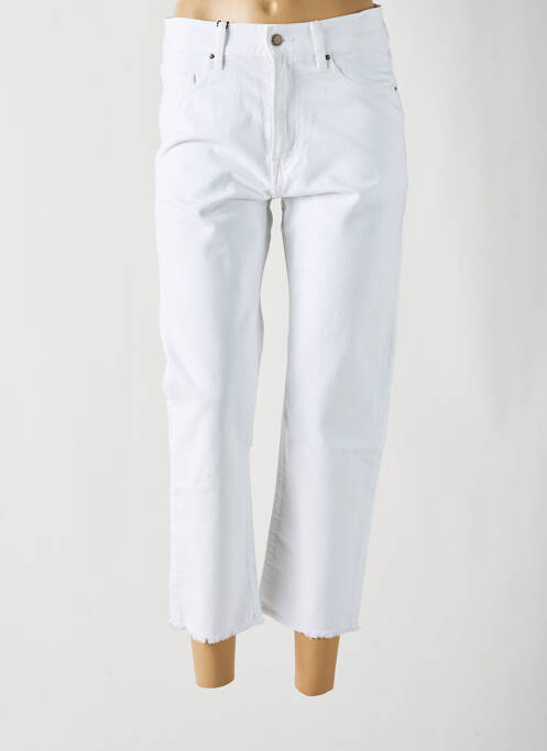 Blugi cu croială dreaptă alb SCHOOL RAG femeie