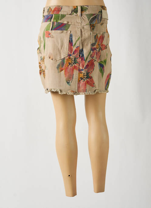 Fustă scurtă bej DESIGUAL femeie