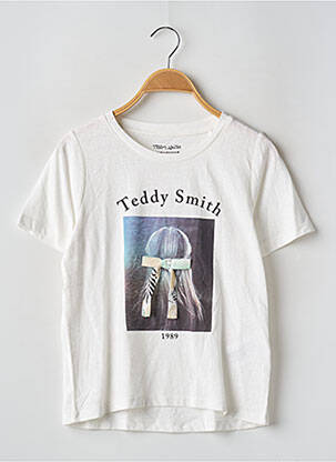 Tricou alb TEDDY SMITH fată