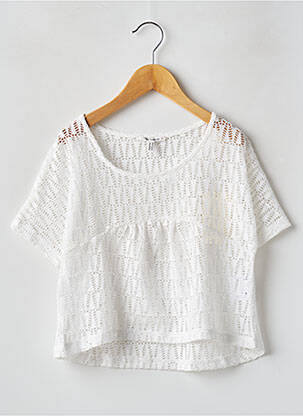 Top alb TEDDY SMITH fată