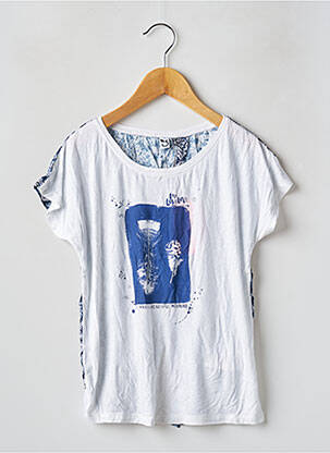 Tricou albastru 3 POMMES fată