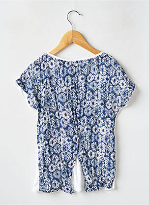 Tricou elasticitate mâneci scurte albastru 3 POMMES fată