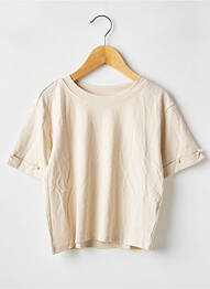 Tricou elasticitate mâneci scurte bej TEDDY SMITH fille