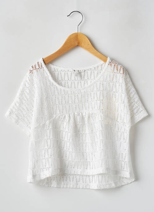 Top alb TEDDY SMITH fată