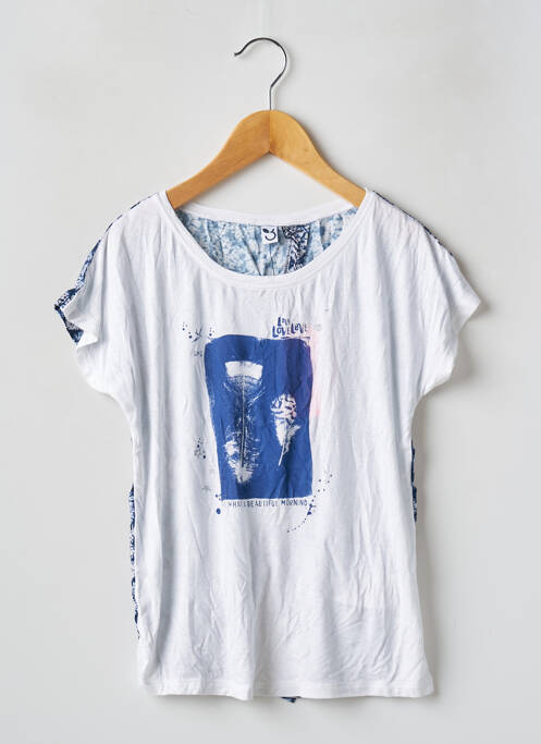 Tricou albastru 3 POMMES fată