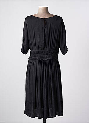 Rochie midi croială fluidă mâneci scurte negru MD'M femeie