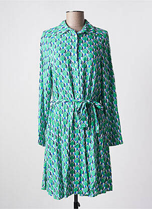 Rochie midi mâneci lungi mâneci lungi verde C'EST BEAU LA VIE femeie