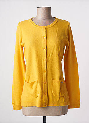 Vestă cu mâneci lungi galben FELINO femeie