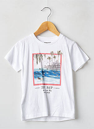 Tricou alb MAYORAL băiat