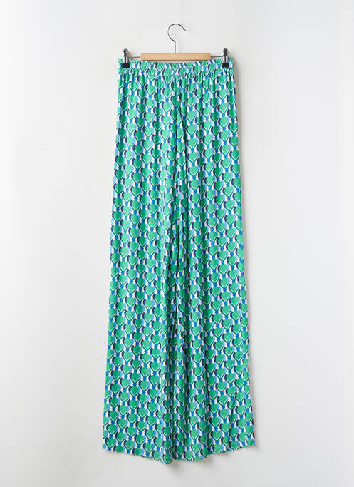Pantalon larg verde C'EST BEAU LA VIE femeie