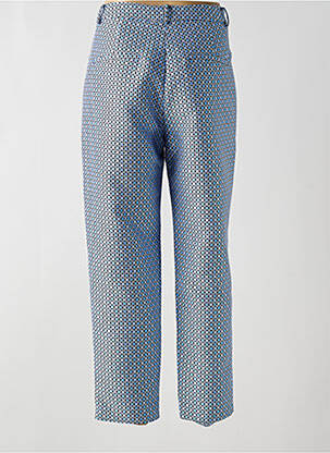 Pantalon drept elasticitate talie înaltă albastru INTERDEE femeie