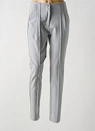 Pantalon slim talie înaltă talie înaltă gri SUMMUM femeie