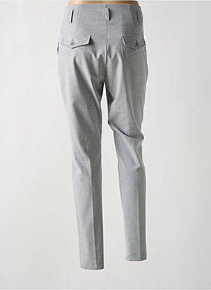 Pantalon slim talie înaltă talie înaltă gri SUMMUM femeie