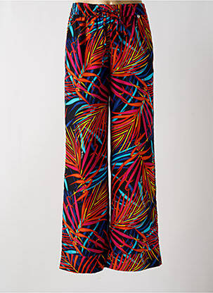 Pantalon larg țesătură crep talie înaltă negru MY TWIN femeie