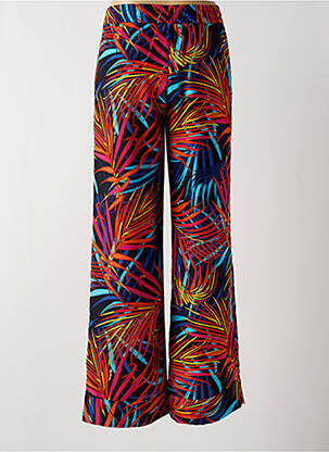 Pantalon larg țesătură crep talie înaltă negru MY TWIN femeie