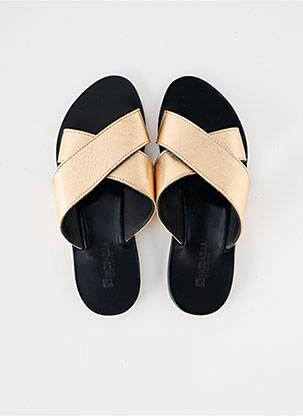 Mulete/Saboți auriu SANDALIA CYCLADES femeie