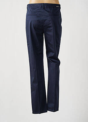 Pantalon slim țesătură poplin mărime normală albastru MAC femeie
