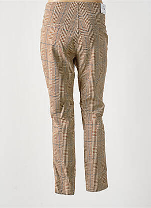 Pantalon slim talie înaltă talie înaltă maro PARA MI femeie