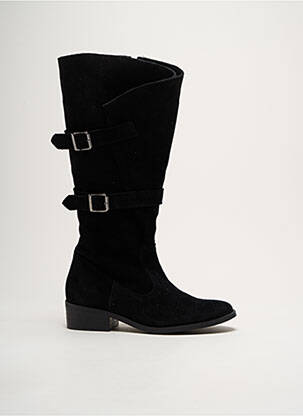 Cizme nubuc toc de 4 la 6 cm negru ARIMA femeie