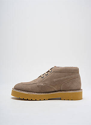 Botine/ghete nubuc toc mic bej KICKERS bărbat