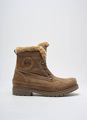 Botine/ghete material neted toc mic maro PANAMA JACK bărbat