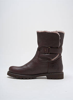 Botine/ghete material neted toc plat până la 3 cm maro PANAMA JACK femeie