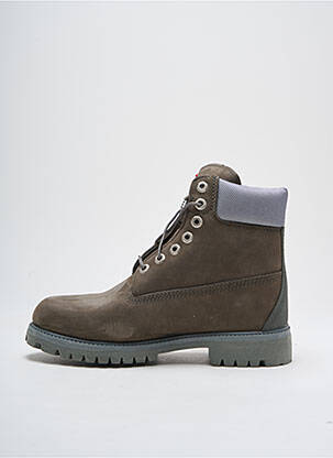 Botine/ghete țesătură satinată toc mic gri TIMBERLAND bărbat