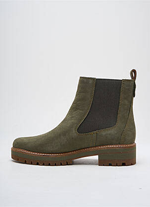Botine/ghete nubuc toc de 4 la 6 cm verde TIMBERLAND femeie