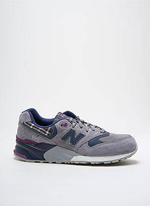 Adidași nubuc toc de 4 la 6 cm gri NEW BALANCE femeie