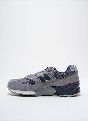 Adidași nubuc toc de 4 la 6 cm gri NEW BALANCE femeie