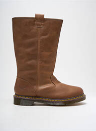 Cizme material neted toc plat până la 3 cm maro deschis DR MARTENS femme