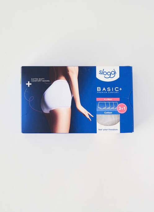 Chilot cu talie înaltă alb SLOGGI femeie