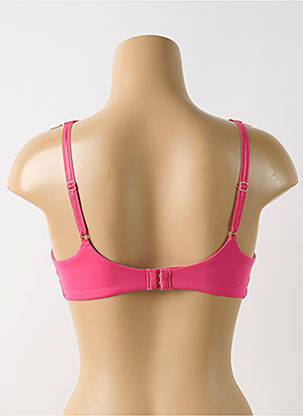 Sutien efect material satinat sutien cupe întregi cu decolteu înalt roz TRIUMPH femeie