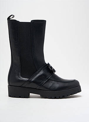 Botine/ghete material neted toc de 4 la 6 cm negru ROSEWOOD femeie